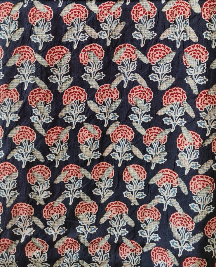 Ajrakh Applique with kota doria - Image 2