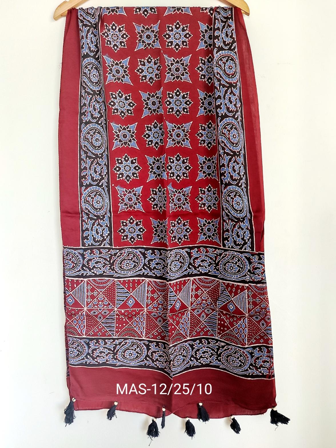 Modal Stoles in Pure Ajrakh - Image 2