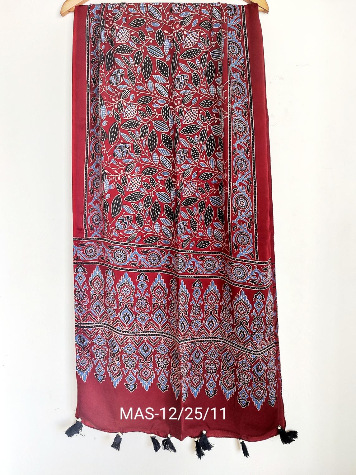 Modal Stoles in Pure Ajrakh - Image 2