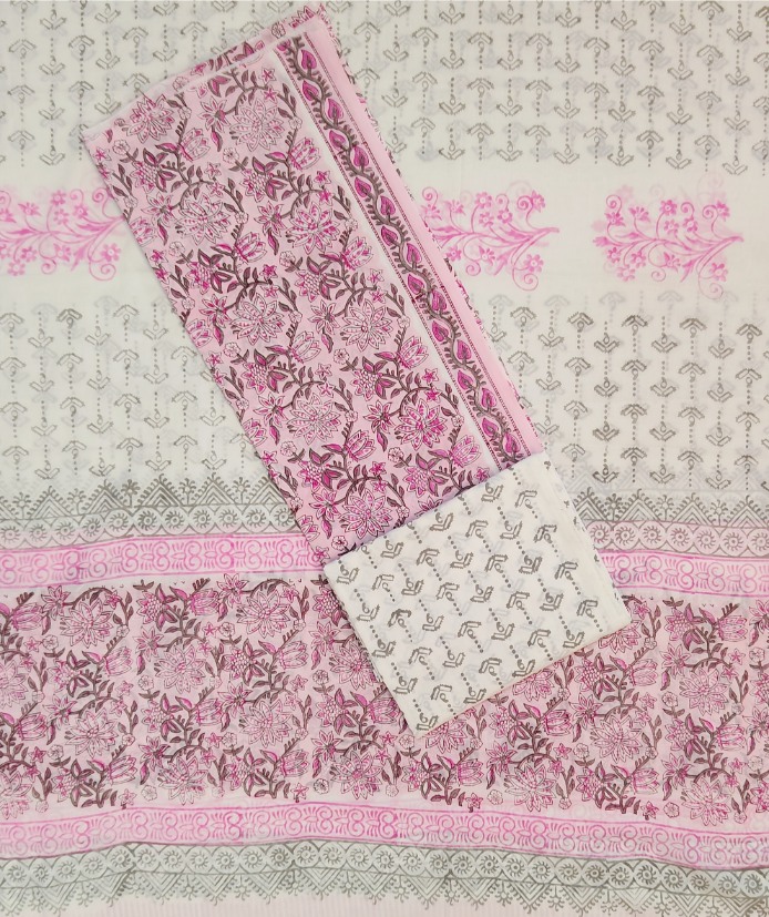 Pure Cotton Block print dress material sets - Image 5