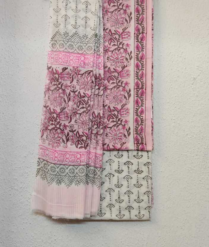 Pure Cotton Block print dress material sets - Image 3