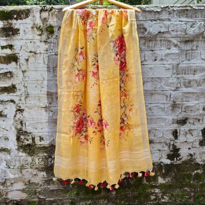 Pure Linen Cotton Dupattas