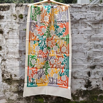 Kantha stole – Semi tussar
