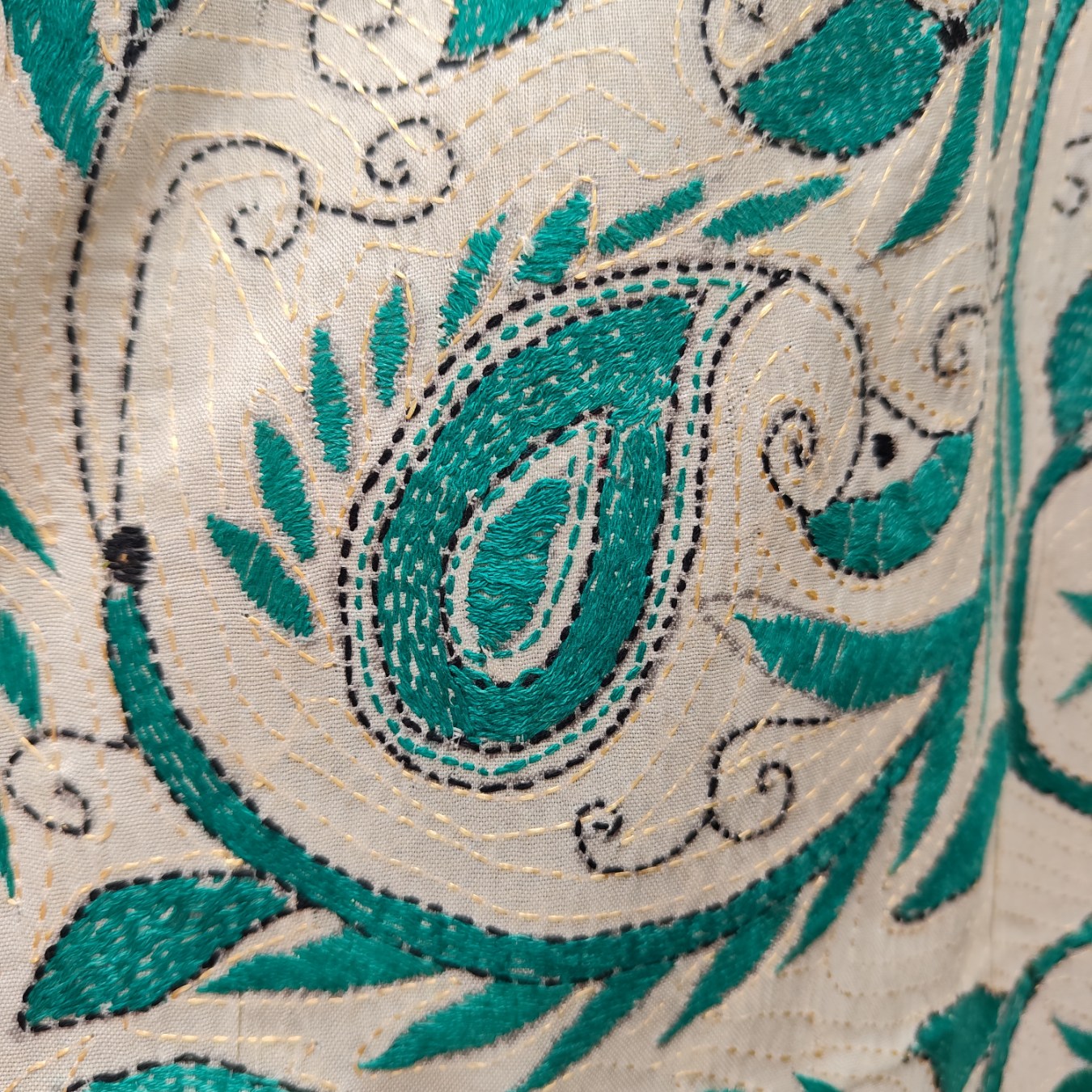 Kantha stole - Semi tussar - Image 3