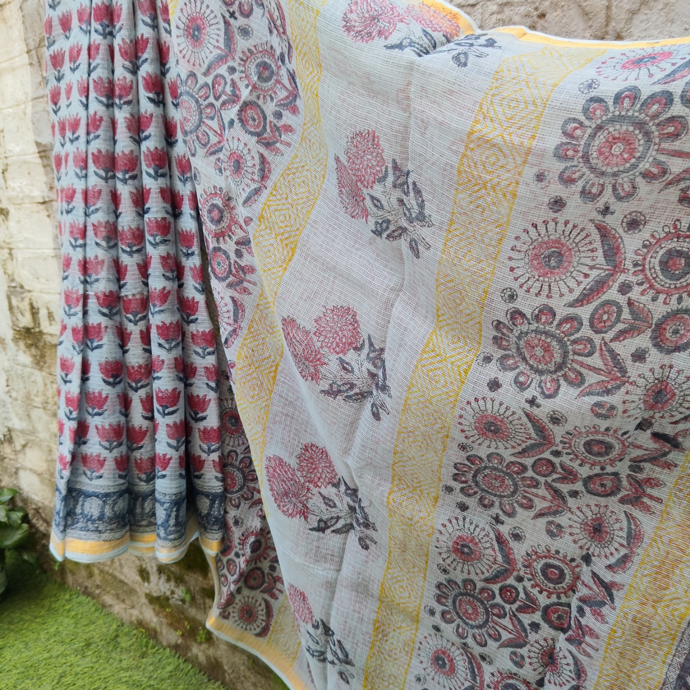 Kota Hand Block Printed Sarees - Image 4