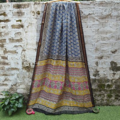 Kota Hand Block Printed Sarees
