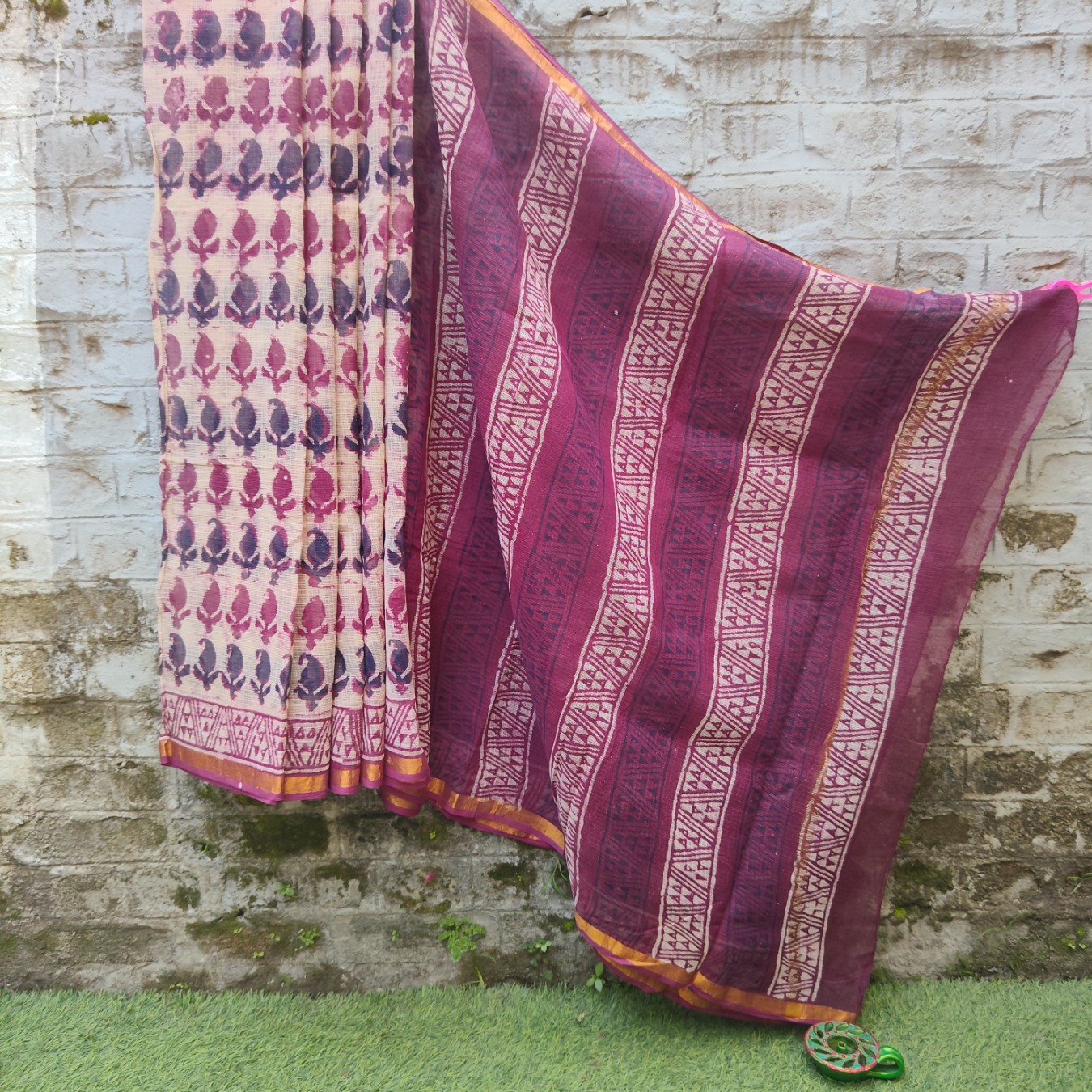 Kota Hand Block Printed Sarees - Image 2