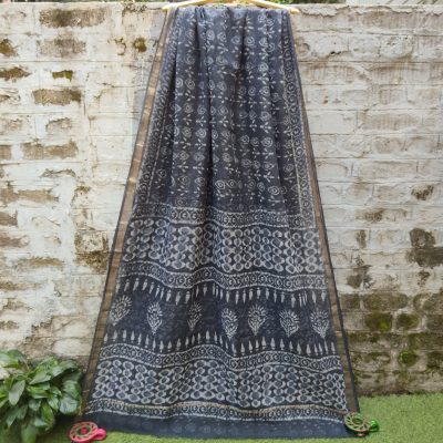 Kota Hand Block Printed Sarees