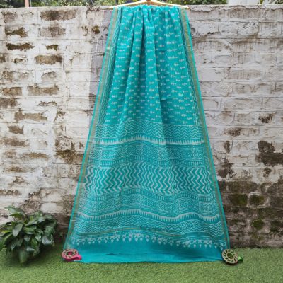 Kota Hand Block Printed Sarees