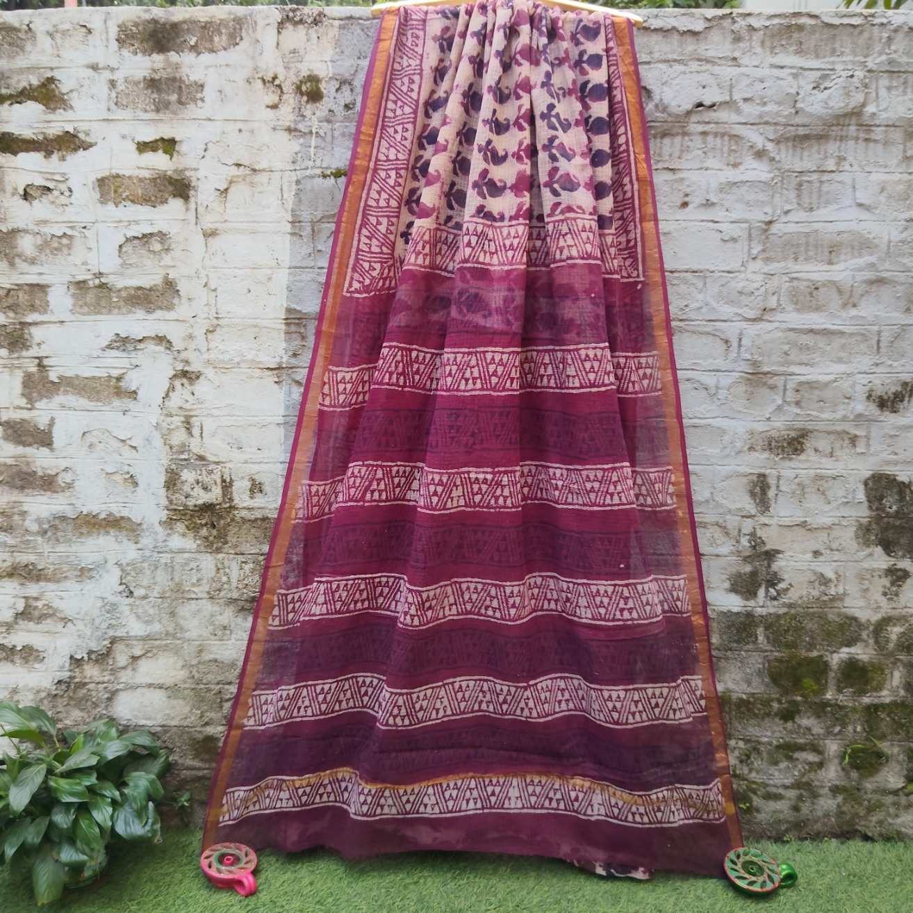 Kota Hand Block Printed Sarees
