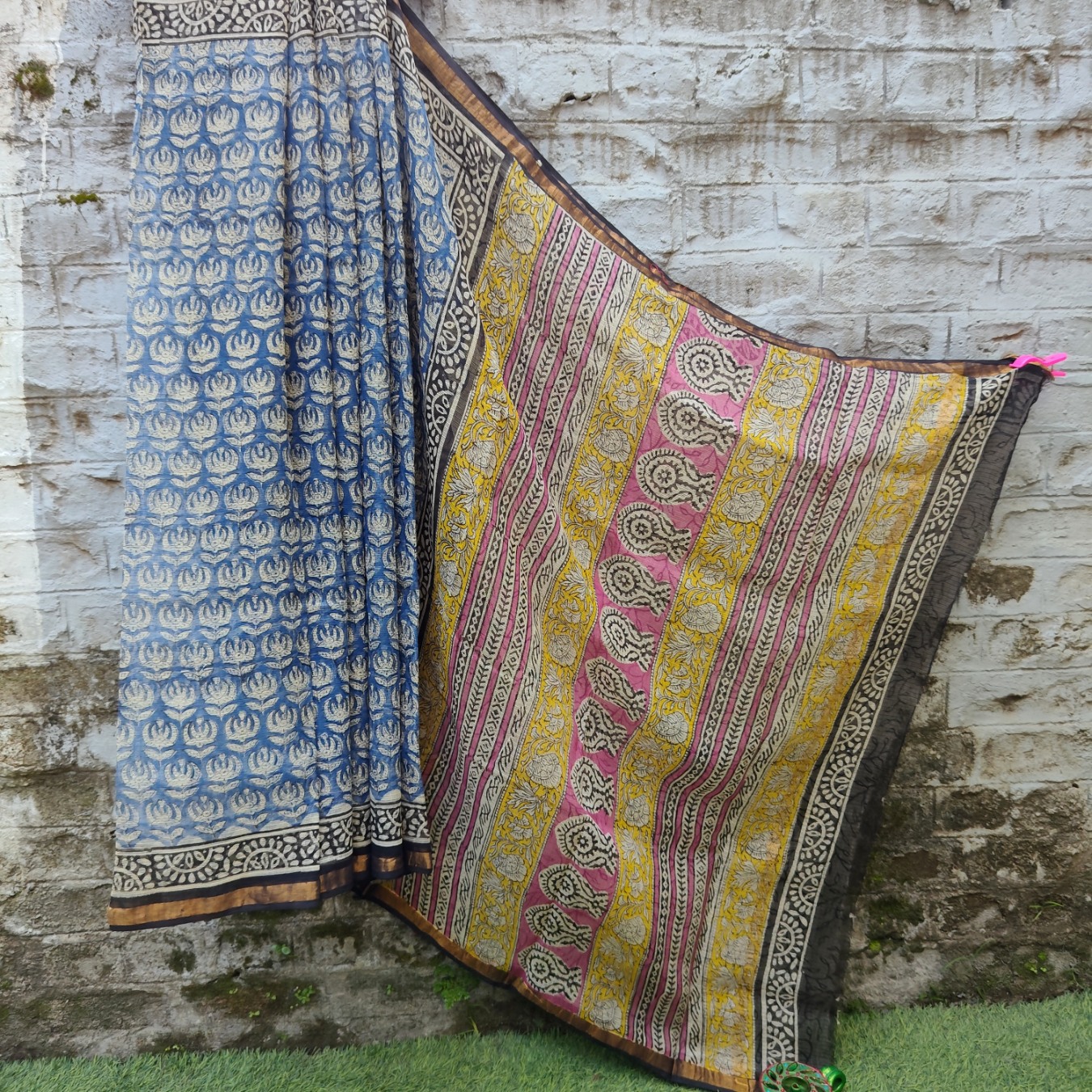 Kota Hand Block Printed Sarees - Image 2