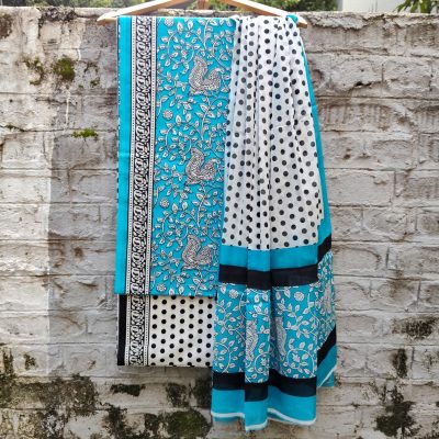Pure Cotton Block print dress material sets