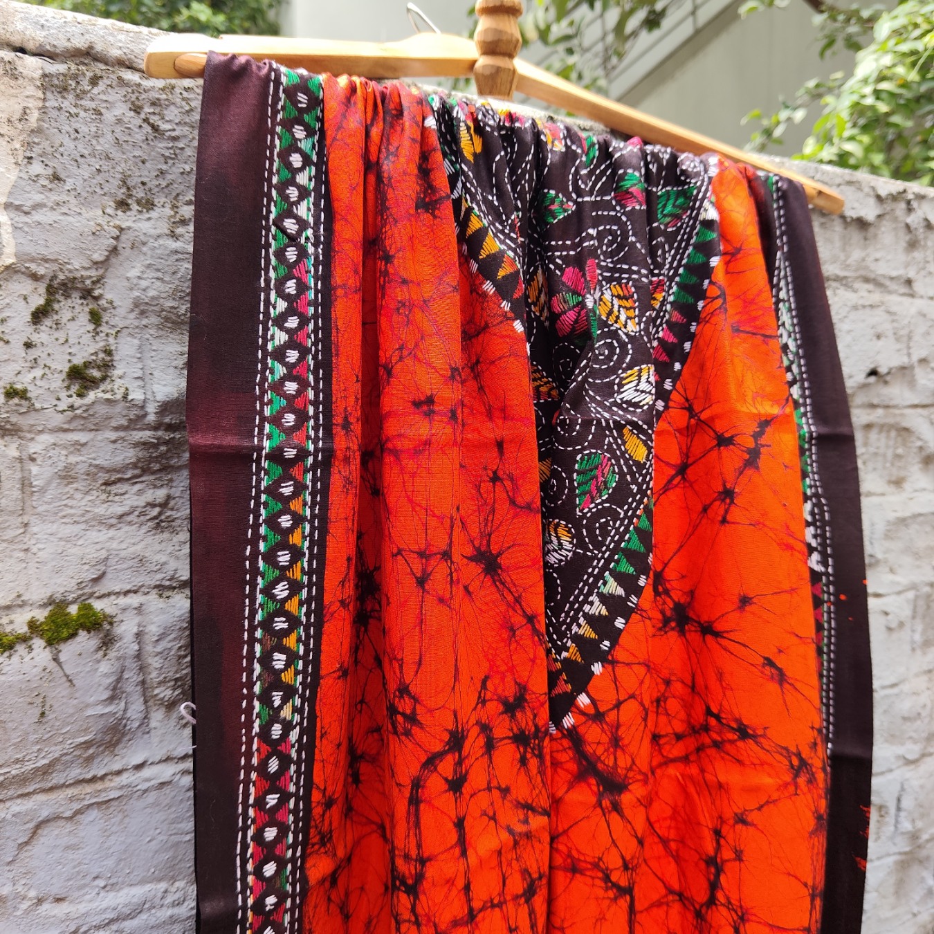 Cotton Kantha Batik Dupatta - Image 2