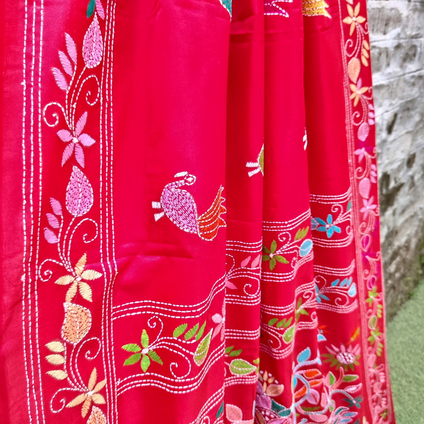 Kantha work sarees - Image 4