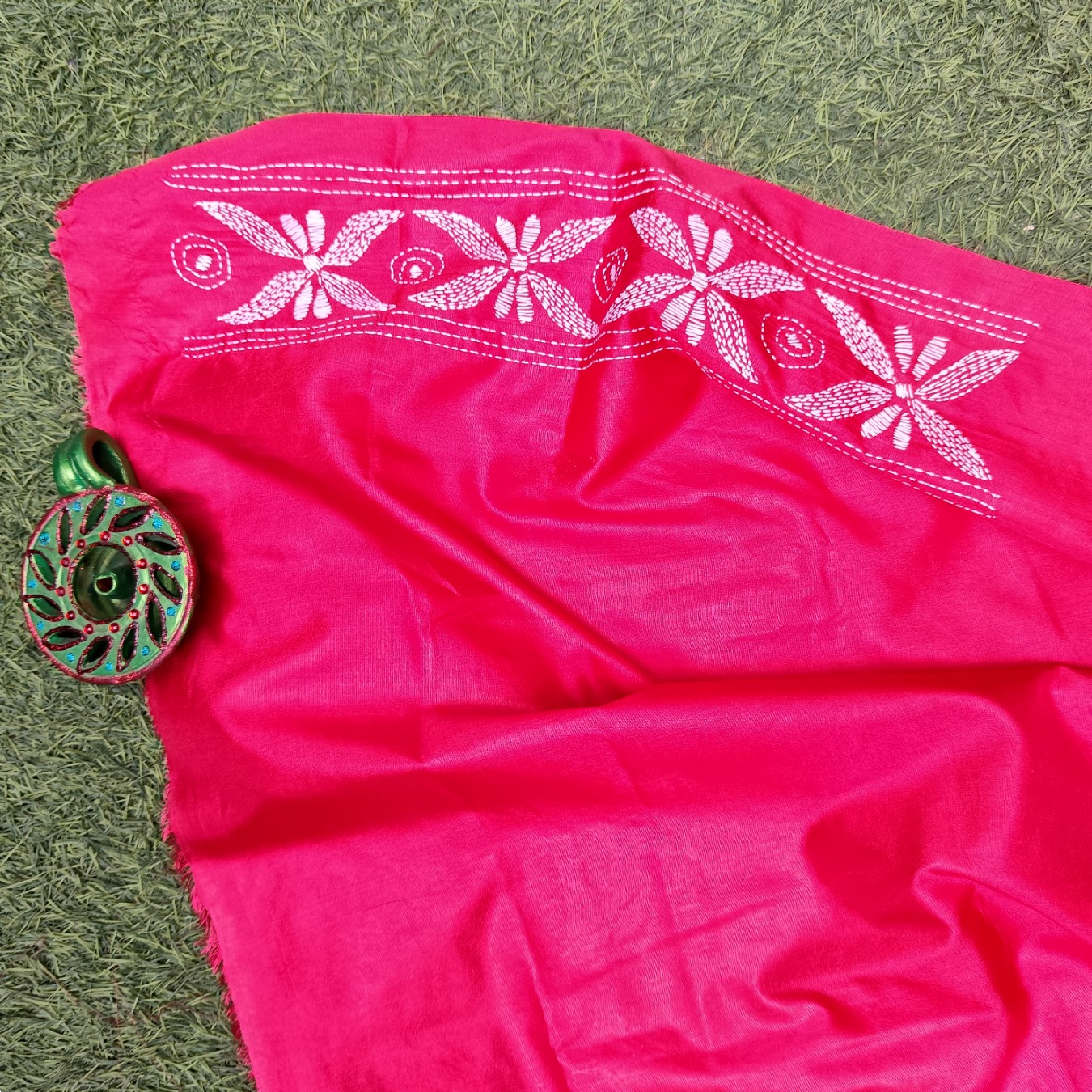Kantha work sarees - Image 5