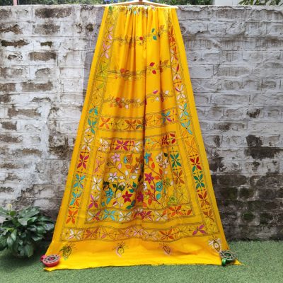 Kantha work sarees