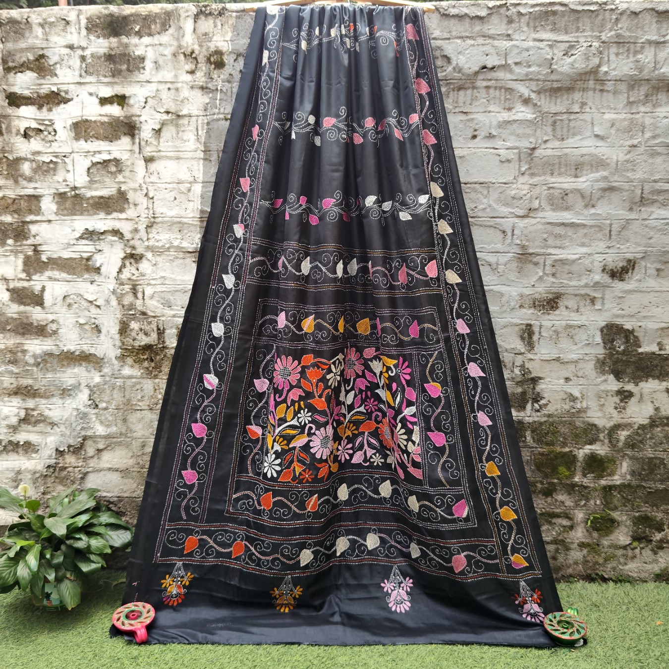 Kantha work sarees