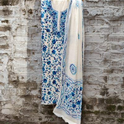 Pure Cotton Hand-Embroidered Top-Dupatta Set