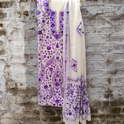 Pure Cotton Hand-Embroidered Top-Dupatta Set