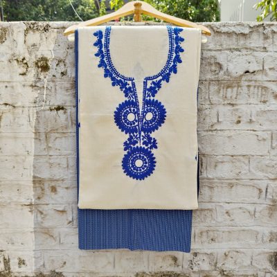 Hand Embroidered Top and Bottom set