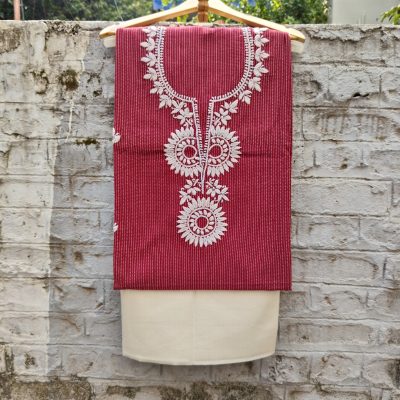 Hand Embroidered Top and Bottom set
