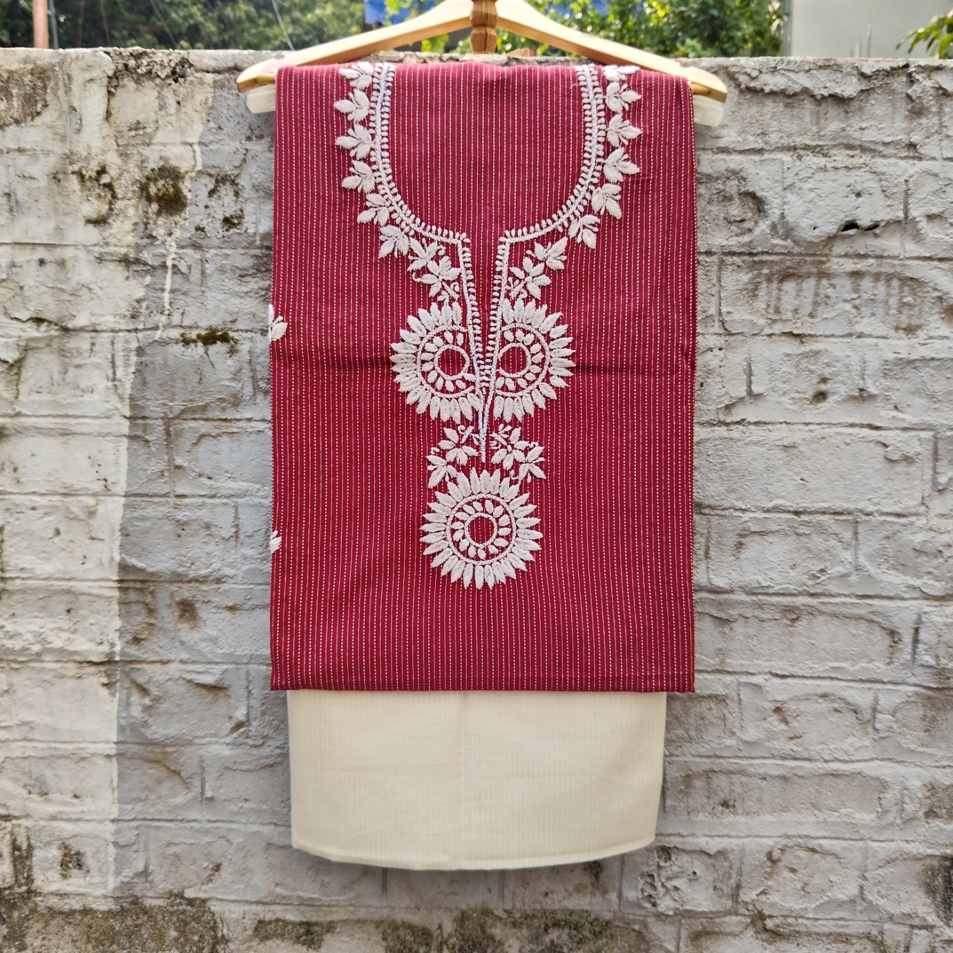 Hand Embroidered Top and Bottom set