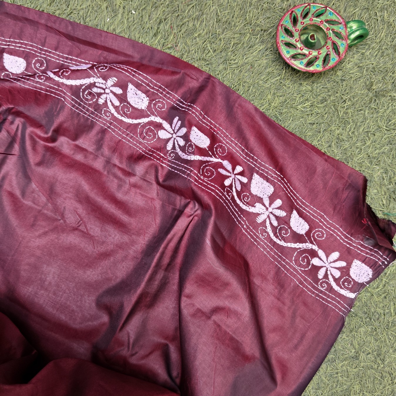 Kantha work sarees - Image 4