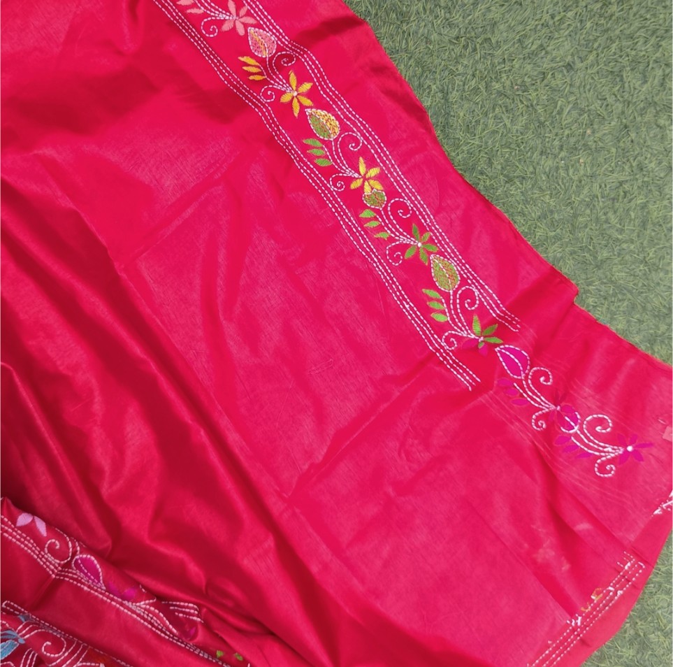 Kantha work sarees - Image 5